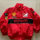 F1 Racing Suit Racing Suit Preppy Style Casual Cotton-Padded Clothes Car Autumn and Winter Clothing Embroidery
