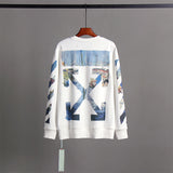 Off OW White Sweatshirt Monet oil paintings
