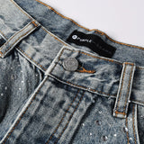 Purple Brand Denim Shorts rhinestone