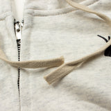 Hip-hop hoodie american high street distressed embroidered pegasus zipper hoodie sweatshirt terry looseoutwear trendy