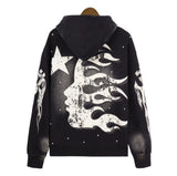 HS Hoodie Retro Distressed Loose