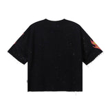 Bkys hot diamond washed american printed pure cotton t-shirtg