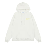 Off OW White Hoodie Yellow Cross