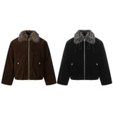 Unisex Down Jacket Men's Winter Warm Fur Collar Jacket