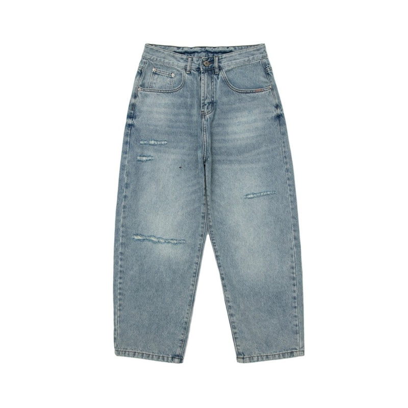Unisex Jeans Men's Pants Water Washed Hole