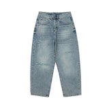 Unisex Jeans Men's Pants Water Washed Hole