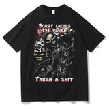 Skull Man Graphic Tshirt Sorry Ladies