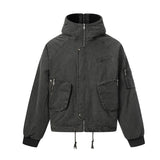 Unisex Down Jacket Men's Winter Lamb Feather Hooded Jacket