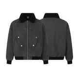 Unisex Down Jacket Men's Winter Fur Collar Cotton