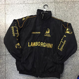 F1 Racing Suit Racing Suit Preppy Style Retro Style Autumn and Winter Cotton-Padded Coat Embroidery
