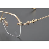 CHH Chrome Hearts Glasses Vintage Polygon Large Face Glasses Frame