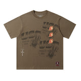 Travis Scott T-Shirt TRAVIS SCOTT Summer Cartoon Printed Short Sleeve T-Shirt