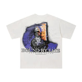 Washed duaa pure cotton t-shirt g retro print