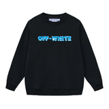 Off OW White Sweatshirt Blue 3D Cube
