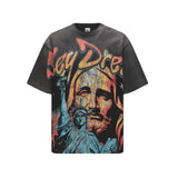 Vale forever t-shirt men's direct injection american hip hop printing g pure cotton