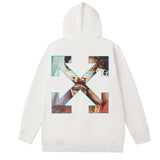 Off OW White Hoodie Hip Hop Characters