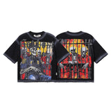 Bkys washed printed cotton t-shirt g