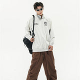 Men Hoodie round Neck Racing Suit Sports Loose Long Sleeve Top Autumn and Winter