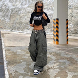 Women Cargo Pants Autumn and Winter Women's Clothing Patchwork Cargo Pants Women's Loose