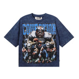 Bkys american direct injection street printing hot diamond pure cotton t-shirt g