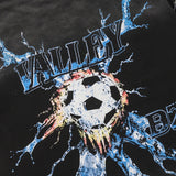 Vale forever vintage pure cotton t-shirt washed and distressed hip hop printingg