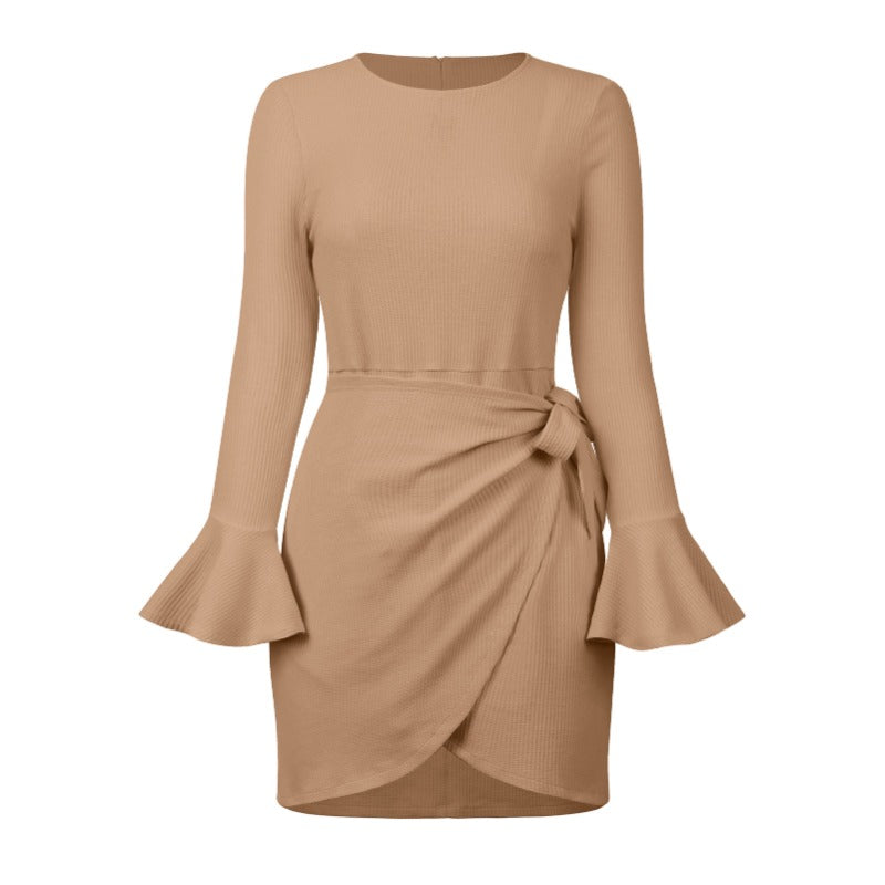 Work Dresses Fashion Slim Fit Bow Temperament Dress