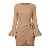 Work Dresses Fashion Slim Fit Bow Temperament Dress