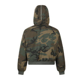 Unisex Down Jacket Men's Winter Camouflage Fur Collar Padded Jacket