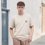 Men T Shirts Vintage Cartoon Printed Short Sleeve