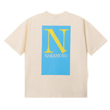 Satoshi letter print cotton t-shirt g