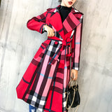 Women Coat Autumn and Winter Women's Lapel Slim-Fit Long