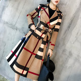 Women Coat Autumn and Winter Women's Lapel Slim-Fit Long