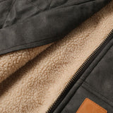 Unisex Down Jacket Winter Lamb Feather Vintage Thermal Jacket