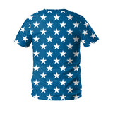 National Flag Day T Shirts Independence Day Printed Men's and Women's Loose Couple T-shirt