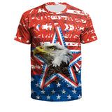 National Flag Day T Shirts Independence Day Printed Men's and Women's Loose Couple T-shirt
