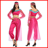 Arabian Nights Theme Dress Halloween Sexy Lamp of Aladdin Arabian Princess Stage Costume