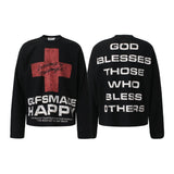 Unisex long-sleeved shirt autum cross