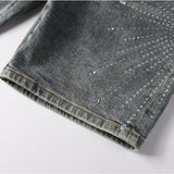 Purple Brand Denim Shorts rhinestone