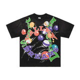 Duaa pure cotton t-shirt g direct injection american street retro printing
