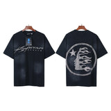 Men's t-shirt with rhinestone print, 100% cotton print