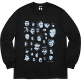 Men T-shirts 19FW FACES TEE printed crew neck cotton long-sleeved T-shirt bottoming shirt