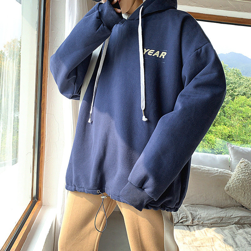 Men Hoodie Spring and Autumn Men Korean Style Loose Trend Hong Kong Style
