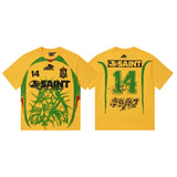 Men's t-shirt short sleeve hip hop printing g pure cotton printing hot diamond