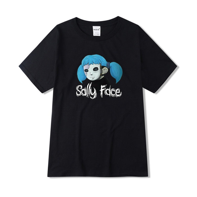 Sally Face T Shirts Adventure Puzzle Series Cotton Men's and Women's Printed T-shirt