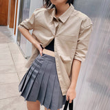 Women Skirt Spring Preppy Style Skirt Skirt