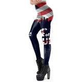 National Flag Day Leggings Multicolor Printing Sports Tight Stretch Leggings