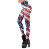 Women's National Flag Day Leggings Printed Leggings