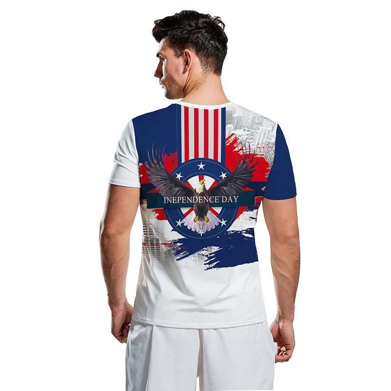 National Flag Day T Shirts Summer Menswear Independence Day Printed Casual T-shirt