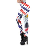 National Flag Day Leggings Spring/Summer Tights Women's Independence Day Printed Sports Casual