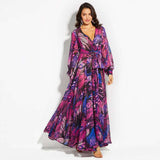 Jungle Print Maxi Dress Spring Summer Women's Wear Dress Maxi Dress